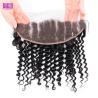 Buy cheap Indian Remy Deep Wave Hair , 13*4 Pre Plucked Lace Frontal Bleached Knots from wholesalers