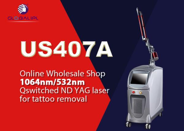 Buy cheap Pigment Removal Q Switched Nd Yag Laser Tattoo Removal Machine 1064nm / 532nm from wholesalers