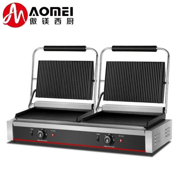 Buy cheap Non-Stick Enamel Coated Electric Griddle Grill for Commercial Steak Sandwich Toaster from wholesalers
