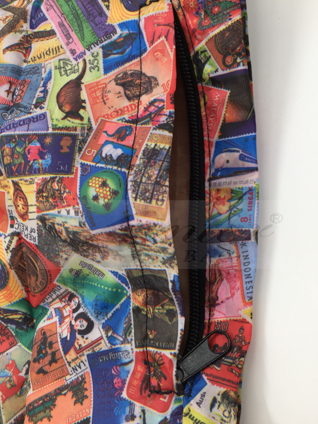 Colorful Folding Pocket Shopping Bag / Reusable Collapsible Shopping Bags