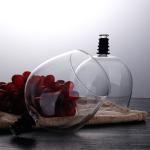 Borosilicate 16oz Wine Glass , Topper Drink Straight Wine Tasting Glasses