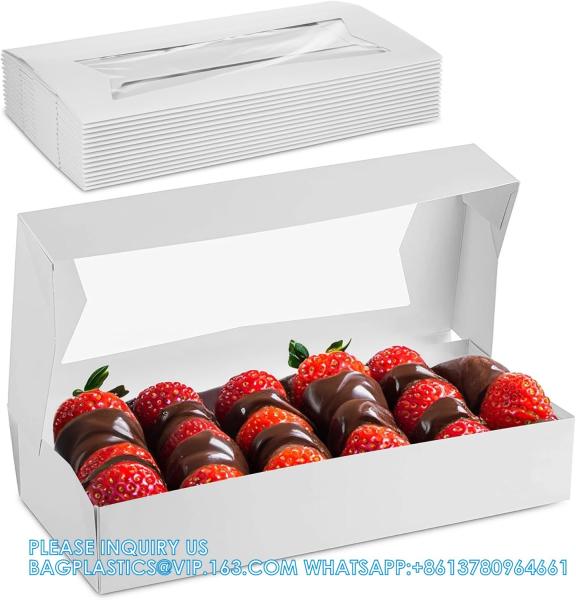 Buy cheap White Bakery Boxes With Window, 9x6x3 Inch, For Pastry, Dessert, Pies Packaging, Great For Birthday Party, 30 Pack from wholesalers