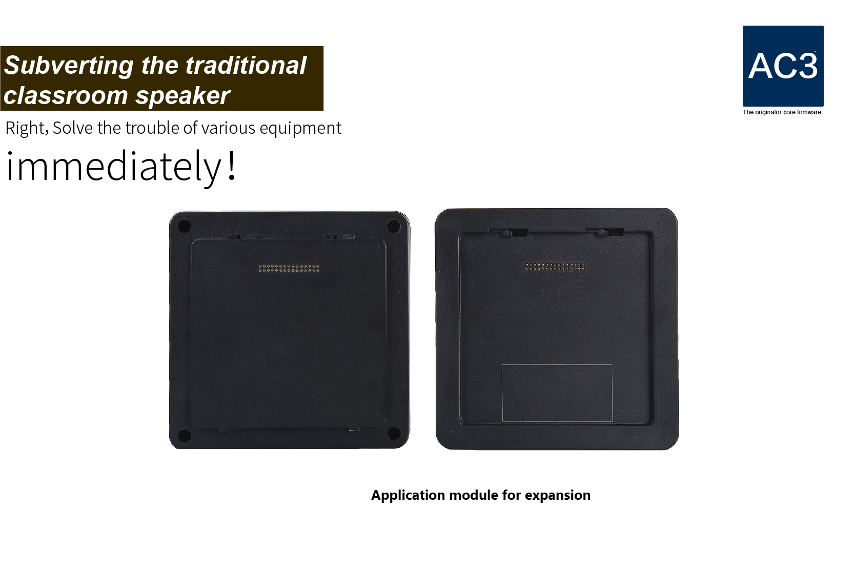 Three-sided smart sound speaker active speakers with wireless microphones for use in classrooms and conference rooms