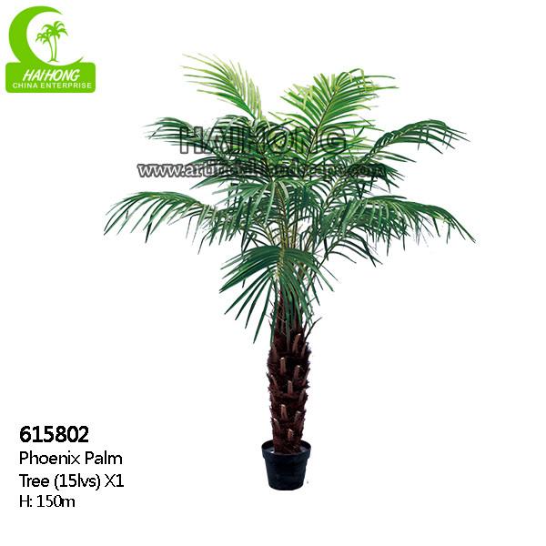 Buy cheap Fiberglass Trunk H150cm Large Artificial Palm Trees For Outside from wholesalers