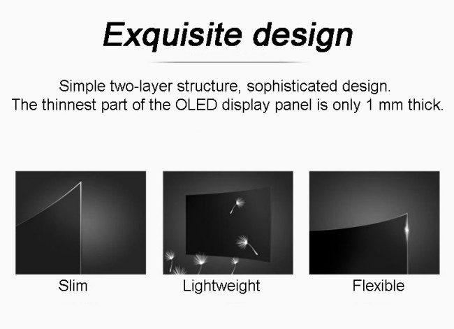 High Transparency Full Color Writing Method OLED Display Panel for Shopping Mall Advertising