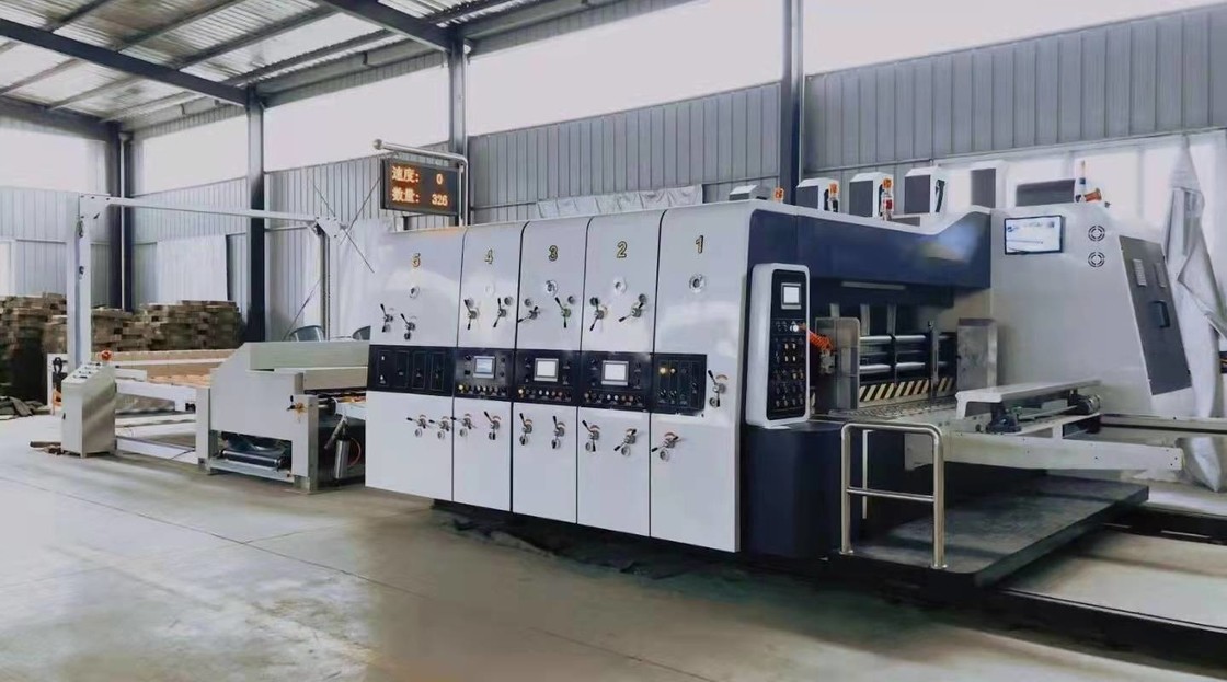 Pizza Box Making Iron Corrugated Carton Flexo Printing Machine 380V