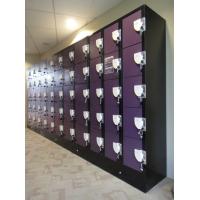Buy cheap Purple / Orange School Lockers , Anti UV Aging Coin Collect Lockers 5 Tier product