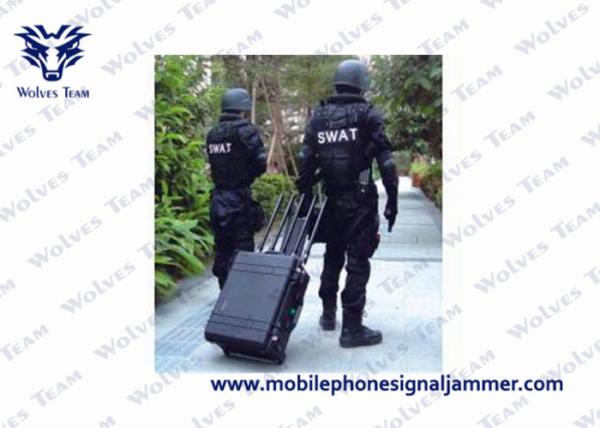 Buy cheap 600W RF Military Signal Jammer , Cell Phone Reception Blocker CE/FCC Approval from wholesalers