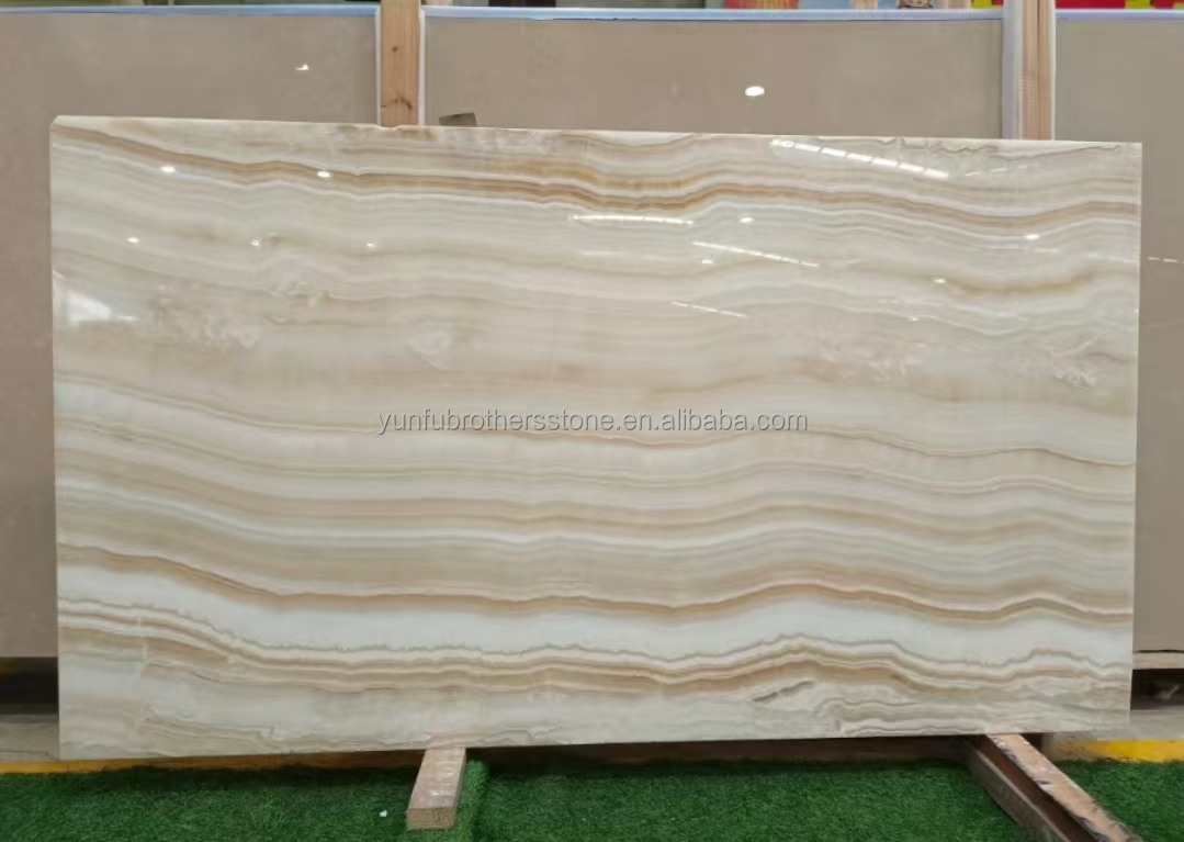 Modern Hotel Design Style Transparent White Jade Marble Slab for Wall and Floor