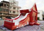 Commercial Grade Inflatable Christmas Jumping Castle With Slide For Kids And
