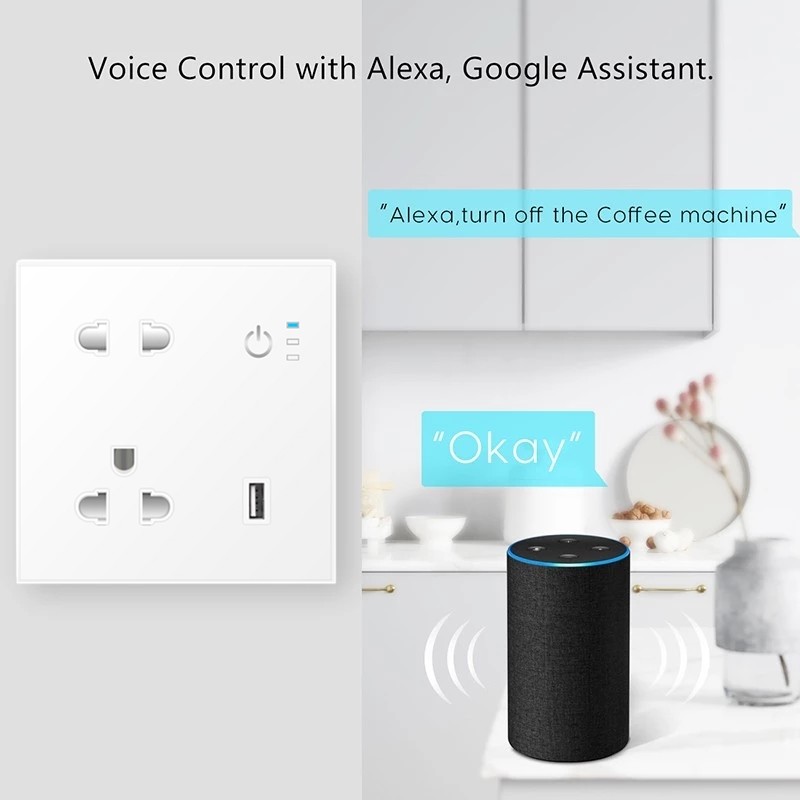 Smart Home For Home Hotel Office 16A 2Ac Input Individual Control 1 Usb Port Oem Industrial Custom Smart Power