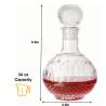 Buy cheap Glass Collar Customized Logo 750ml Whisky Decanter For Luxury Carved Liquor Decanter from wholesalers