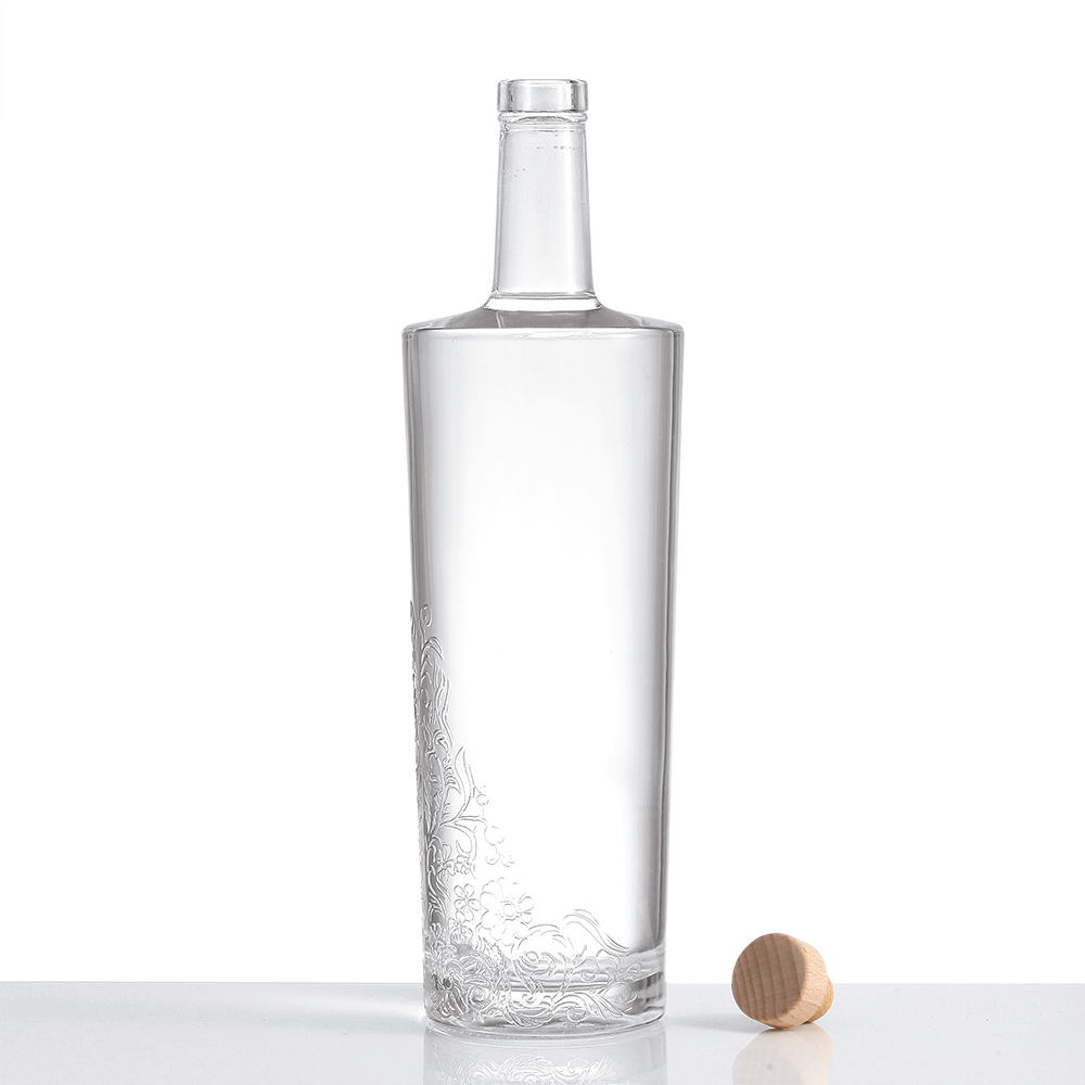 Body Material Glass and Customized Printing for 500ml Glass Bottle of Whisky