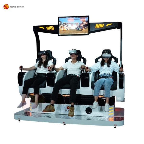 Buy cheap Amusement 9D VR Cinema 360 Vision 3 Seats Egg Virtual Reality Motion Chair Simulator from wholesalers