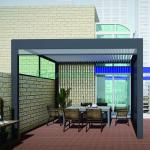 Aluminium Louver Pergola Easily Assembled Waterproof Kits Outdoor Gazebo