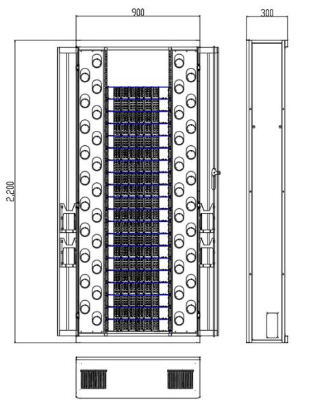 Buy cheap DA-ODF 960F Fiber Optic Distribution Frame from wholesalers