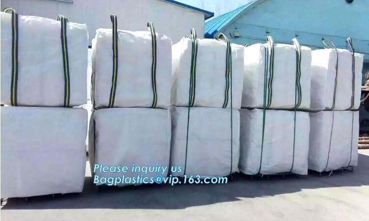 100% New Virgin Polypropylene PP Woven Big Bulk Bag Jumbo Bag FIBC For Packing Sand 1 Ton 1.5 Ton 2 Ton Made In package