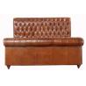 Buy cheap 210cm Vintage Retro Luxury Leather Chesterfield King Size Bed from wholesalers