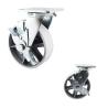 Buy cheap 150mm 616LBS Load Capacity Hollow Cast Iron Swivel Plate braked swivel castors from wholesalers