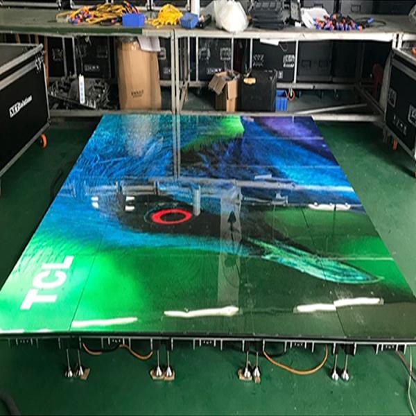 Full color p4.81 floor led screen p3.91 interactive dance floor led display for