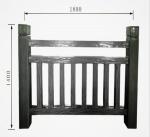 Customized Fiberglass Wood Grain Handrail Or Fence For Garden And Landscape