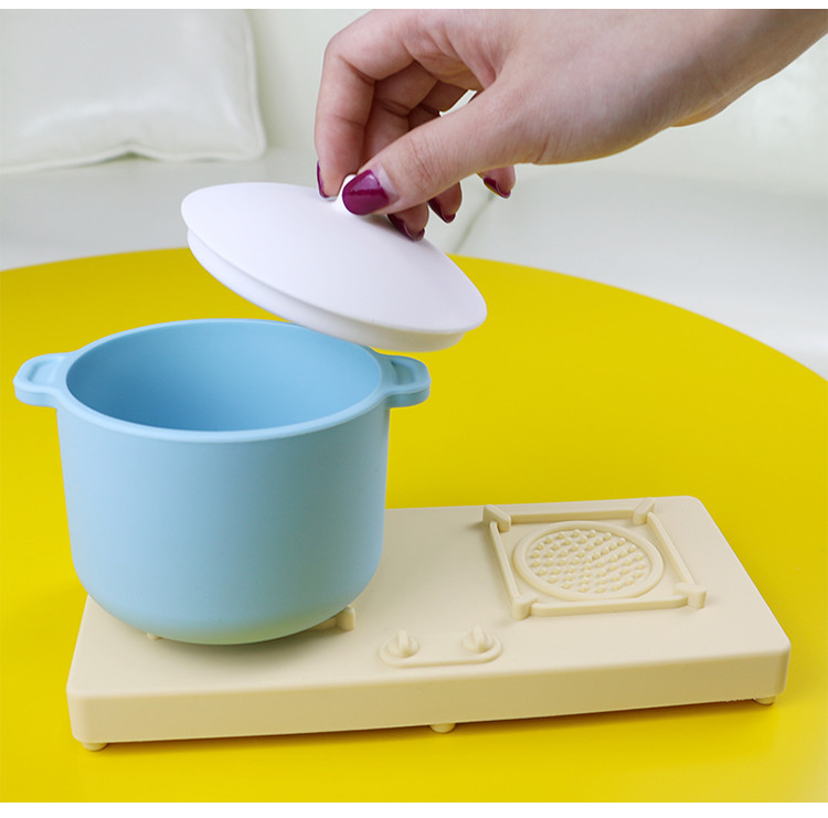 Factory New Arrival Pretend Play Set Kitchen Toys Montessori Education Silica Gel Kitchen Silicone Toy