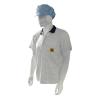 Buy cheap 7MM Stripe ESD T-Shirts Polyester Conductive Silk Knitting Anti Static POLO Shirts from wholesalers