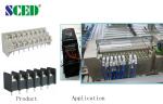 9.525mm Pitch Black PCB Terminal Blocks 20A / 300V M4 Screw UL94-V0 Brass