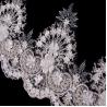 Buy cheap Handmade 80% Nylon Lace Trim / Guipure Lace Trim Knitted With Beads from wholesalers