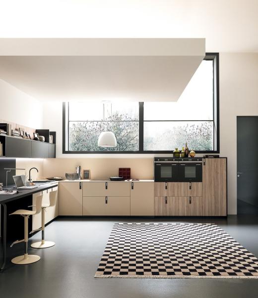 Customized Modern Storage Furniture High Gloss Lacquer Kitchen Cabinet With