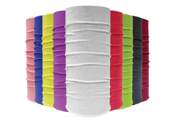 Buy cheap 100% Polyester Solid Colors Elastic Seamless Tube Plain Bandanas from wholesalers