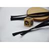 Buy cheap Clothes Black Flat Cotton Tape Ribbon Cord With Both Ends Silicone Drops from wholesalers