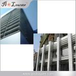 Exterior Aerofoil Aluminum Airfoil Louvers Sun Control Horizontal louver For