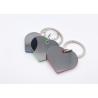 Buy cheap Iron Key Ring Heart Shape 4.2mm Nickel Plating Metal Plastic Key Chain from wholesalers