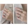 Buy cheap Lanciashow 925 Sterling Silver Jewelry Irregular Concave Open Ring For Women from wholesalers