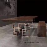 stainless steel dining table base leg hairline gold coffee table base for