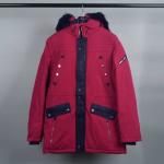 Men's Fur Linning Longline Coats And Jackets Clothing Color Blocked Heavy Parka