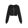 Buy cheap Ultra Short Style Sports Hoodies Waist Closed Fish Bone Long Sleeve from wholesalers