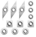 Replacement Carbide Wood Turning Inserts Square Radius Shape 11x11x2-30°R150