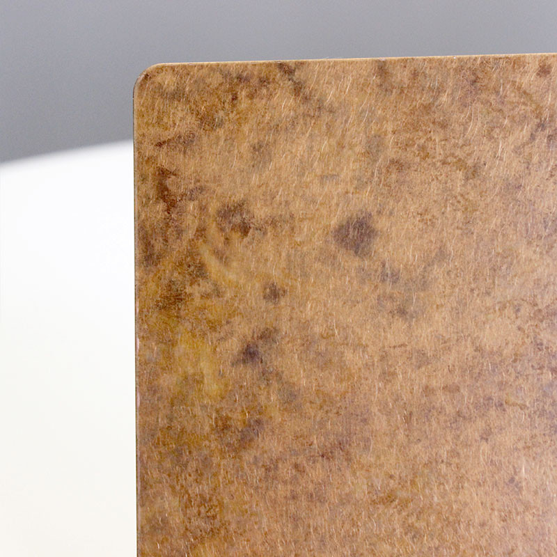 0.03mm Decorative Stainless Steel Sheet Antique Bronze Color Copper Brass Coated Clad
