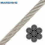 Galvanized Alloy Steel Wire Rope With Breaking Force 0.3-544kn