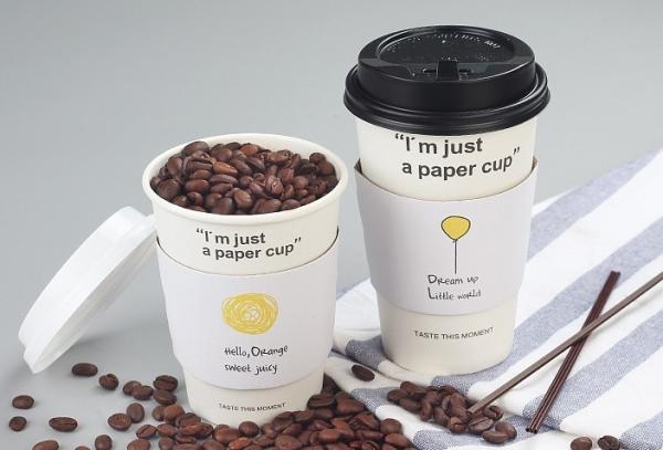 Buy cheap Single / Double Wall Paper Coffee Cup Sleeves , Personalized Coffee Sleeves Wedding from wholesalers