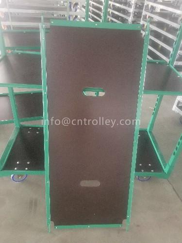 Buy cheap PP Wheel Q235 Display Storage Rack Danish Trolley Shelves from wholesalers