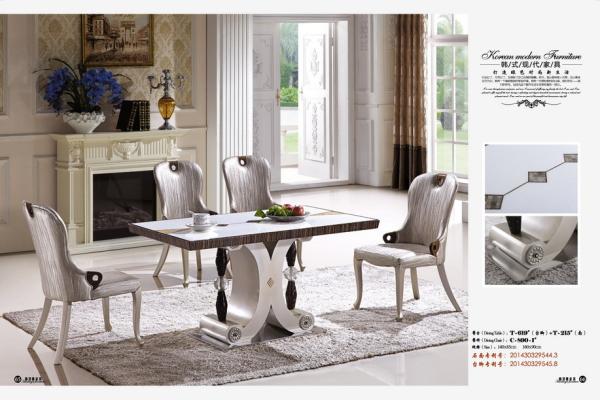 Buy cheap home 6 seater rectangle marble dining table furniture from wholesalers