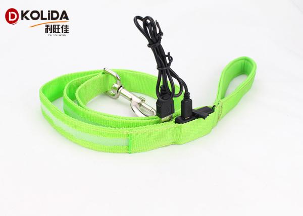 Buy cheap High Visibility Polyster Heavy Duty Retractable Dog Leash With Colorful Ribbon Fabric from wholesalers