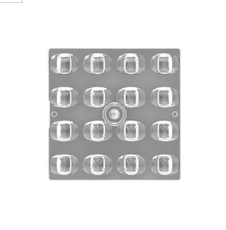 Buy cheap Practical 3030 Optical LED Lens , 50x50MM Plastic Square Light Lens from wholesalers