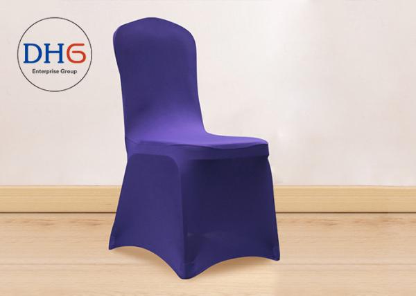 Buy cheap Ballroom Spandex Chair Covers Lycra Silver Durable Comprehensive Protection from wholesalers