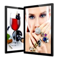 Buy cheap Aluminum Ultra Slim LED Light Box Edge Lit Metal Profile Magnetic With Laser product