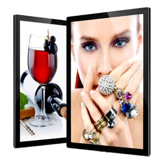 Buy cheap Aluminum Ultra Slim LED Light Box Edge Lit Metal Profile Magnetic With Laser Engraved LGP from wholesalers