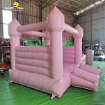 Jumping Bouncy House Kids Pink Inflatable Bounce House 10x10 For Wedding Party